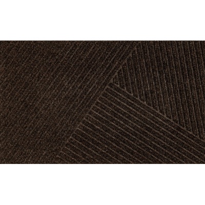 DUNE Vonkajšia rohožka Dune Stripes dark brown 60 x 90 cm