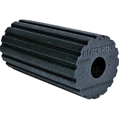 BLACKROLL Blackroll® Groove | Фоумролер с релефна повърхност [30 x 15 cm] Черен