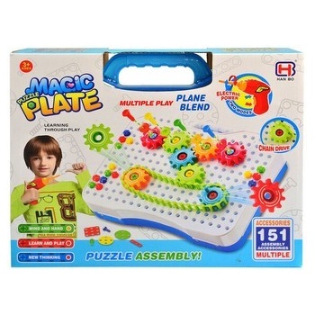 MADE Puzzle 3D na skrutkovanie 144 ks