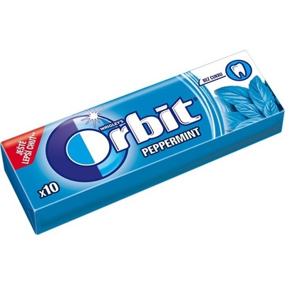 ORBIT Peppermit žuvačka bez cukru 10ks