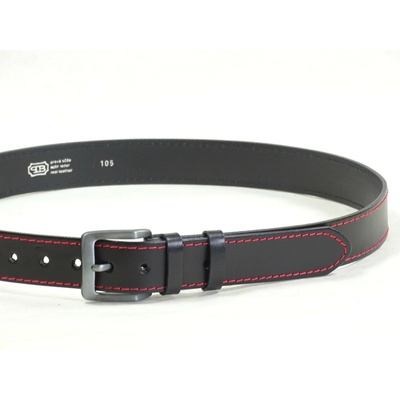 Penny Belts pánský kožený opasek 72 černý