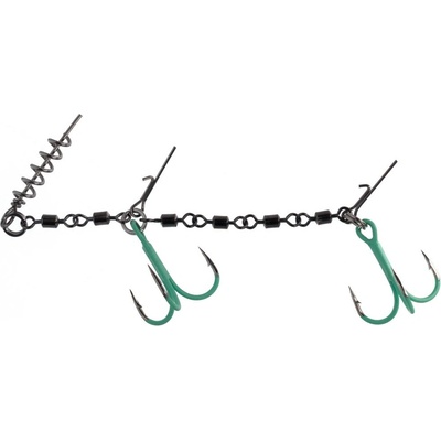 Mikado Systémček Jaws Double Evo Stinger Fluo 2/0 35 kg