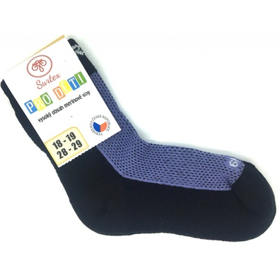 Surtex Ponožky 70% Merino Fialové