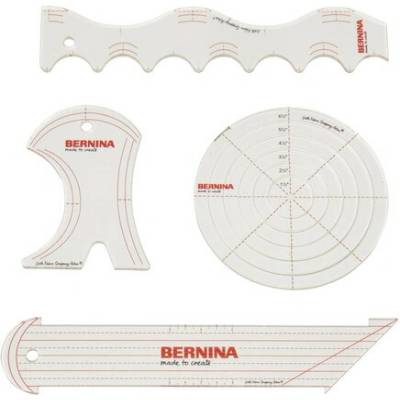 Anka Zimová Sada 9ks quiltovacích pravítok Bernina ESSENTIALS