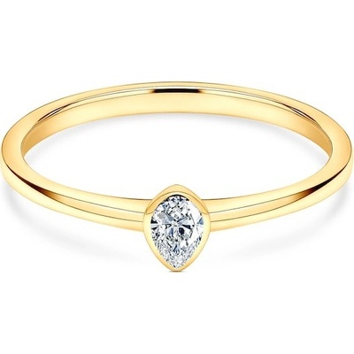 Savicki Zásnubný prsteň Pure žlté zlato diamant PURE P PE 15 D Z