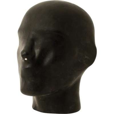 Mister B Thick Rubber Anatomical Hood Noseholes Only, gumová kukla čierna