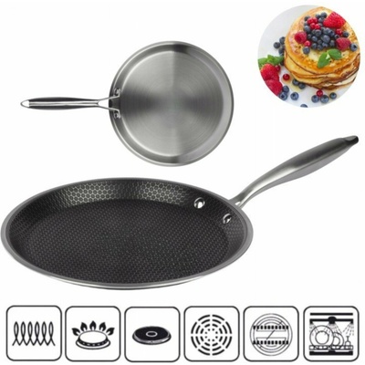 Brunbeste Pánev OCELOVÁ PÁNEV NA PALAČINKY 28 cm S VOŠTINOVÝM POVLAKEM 5547