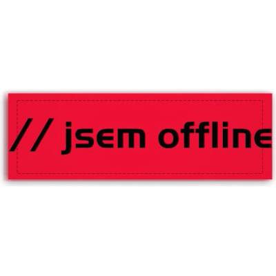 Fotoobraz 150x55 cm panorama Jsem offline