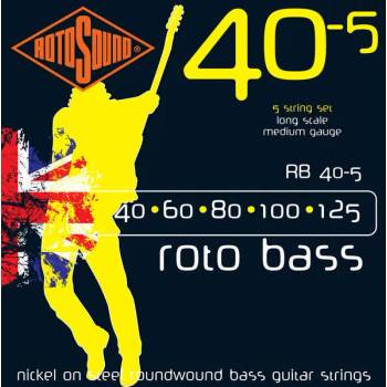 Image 1 of ROTOSOUND Струни за електрическа бас китара rotosound - Модел rb40-5