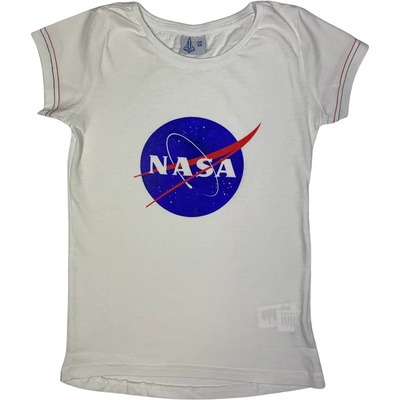 EPlus Тениска за момиче - НАСА бяла Размер - деца: 152