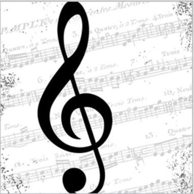 PPD Papírové ubrousky I Love Music 25x25cm