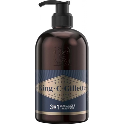 King C. Gillette Beard & Face Wash šampón na bradu 350 ml