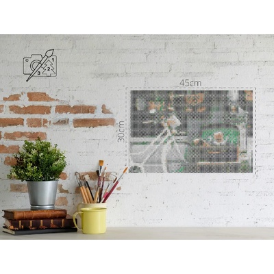 Vymalujsisam.cz Zažehlovací korálky - Kolo a kufr plný vzpomínek Velikost: 30x45cm, Varianta: Bez nářadíčka
