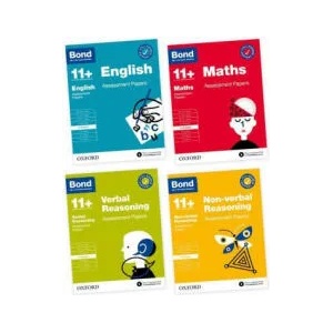 Bond 11+: Bond 11+ English, Maths, Non-verbal Reasoning, Verbal Reasoning Assessment Papers 8-9 years Bundle | Bond 11+ (ISBN: 9780192779885)