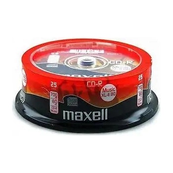 Maxell CD-R Music XL-II MAXELL, 700MB, 80 min, 25 бр (4902580502362)