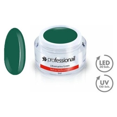 Professionail Farebný LED-UV gél Ultramarine Green 5 ml