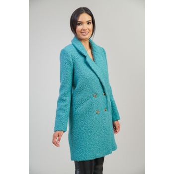 Image 1 of Radek's Collection Дамско зимно палто букле в цвят мента 12306-504