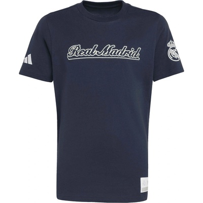 adidas REAL MADRID FC US TEE Y tmavo modrá biela