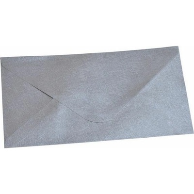 Obálka DL 11,2x21,9 cm metalická s ražbou, fialová
