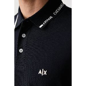 Giorgio Armani тениска с яка от памук (XM002932.AF13026)