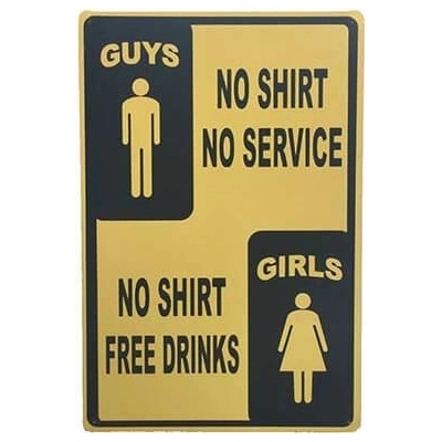 Ceduľa Guys vs Girls