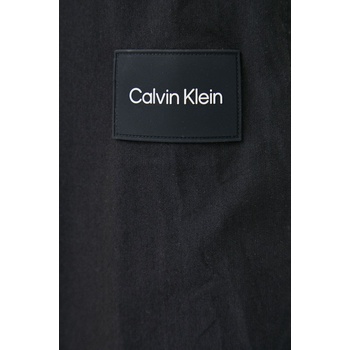 Calvin Klein Риза Calvin Klein мъжка в черно със стандартна кройка с класическа яка (K10K109920.PPYX)