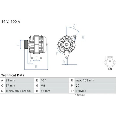 generátor BOSCH 0 986 085 080