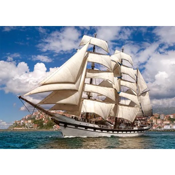 Castorland - Puzzle Tal ship leaving harbor - 500 piese