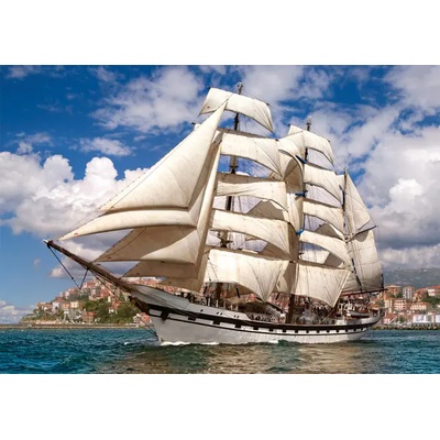 Castorland - Puzzle Tal ship leaving harbor - 500 piese