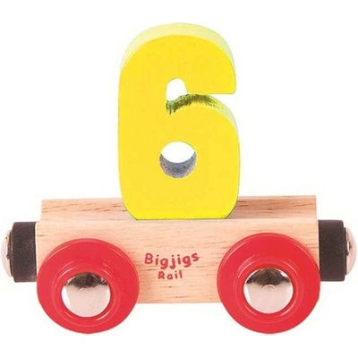 Bigjigs vagónik Číslo 6
