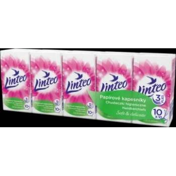 Linteo Soft & Delicate papírové vreckovky 3 vrstvé 10 ks