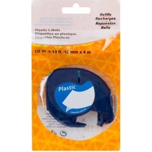 Páska do tiskárny PrintLine za DYMO 59422 Páska do tiskárny, pro tiskárny štítků, kompatibilní s DYMO 59422, 12mm, 4m, černý tisk, bílý podklad PLTD99