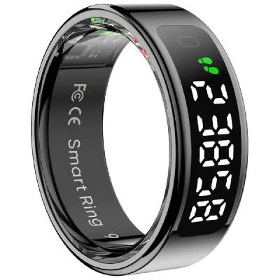 R12 smart ring - Silver (Black)