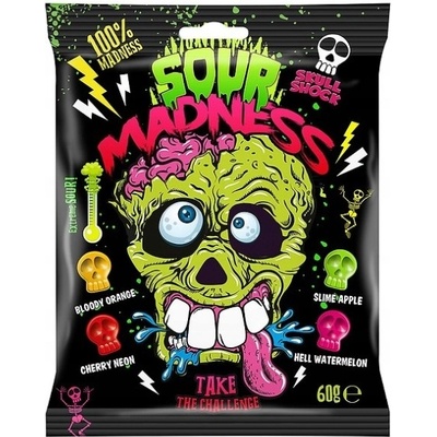 Argo Cukríky Extra Kyslé Lebky Jablko Višňa Na Halloween 60 g
