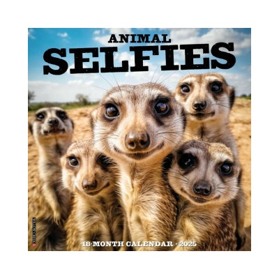 Animal Selfies 12 X 12 Wall 2026