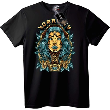 NOONEBRAND Тениска Voracity Племенно Изкуство - 6XL, Black