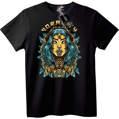 NOONEBRAND Тениска Voracity Племенно Изкуство - 6XL, Black