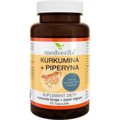 Medverita Kurkumín + Piperín 60 kapsúl