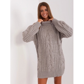 Italy Moda Šedé svetrové šaty -at-sw-2367-1.35p-grey