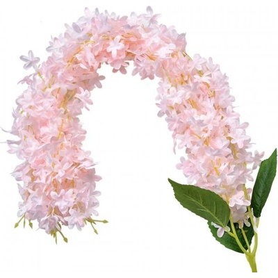 Umělá květina převislá růžová kvítka – 110 cm