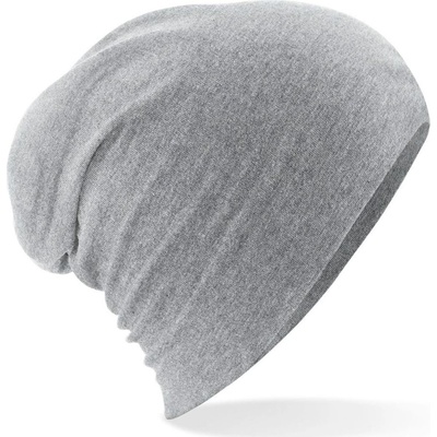 Beechfield Hemsedal Slouch beanie Sivá melírová