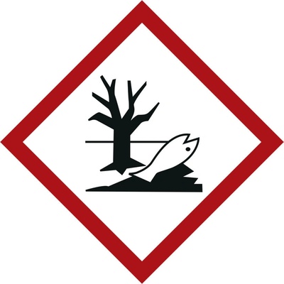 GHS 09, symbol Látky nebezpečné pre ŽP, samolepka, , 15 x 15 mm, 5 x 35 ks