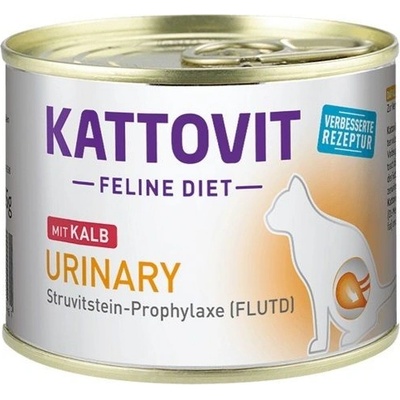 KATTOVIT Feline Diet Urinary s teľacím 185 g