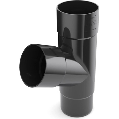 Bryza PVC T-rúra 90/90/90 mm čierna