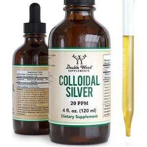 Double Wood Supplements Colloidal Silver 20 PPM - Колоидно сребро 20 PPM Double Wood (00778 DW)