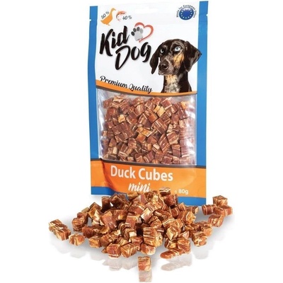 KIDDOG Mini кубчета от патица и треска 80 г