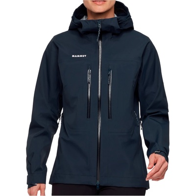 Mammut Дамско водоустойчиво яке Mammut Women's Taiss Hardshell Hooded Jacket Waterproof jacket - Marine (102-4976-0214)
