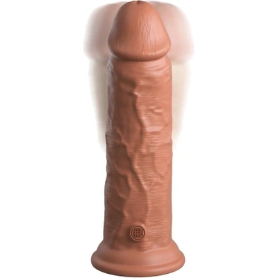 Pipedream Вибриращо двуслойно дилдо King Cock Elite 20 см. мока