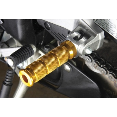 BikeTek Alloy Round Sports stúpačkách Kawasaki spolujazdcom Gold FRRKR01GD