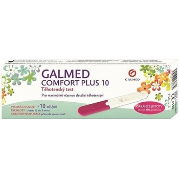 Galmed Test těhotenský Comfort Plus 10 tyčinka 1 ks